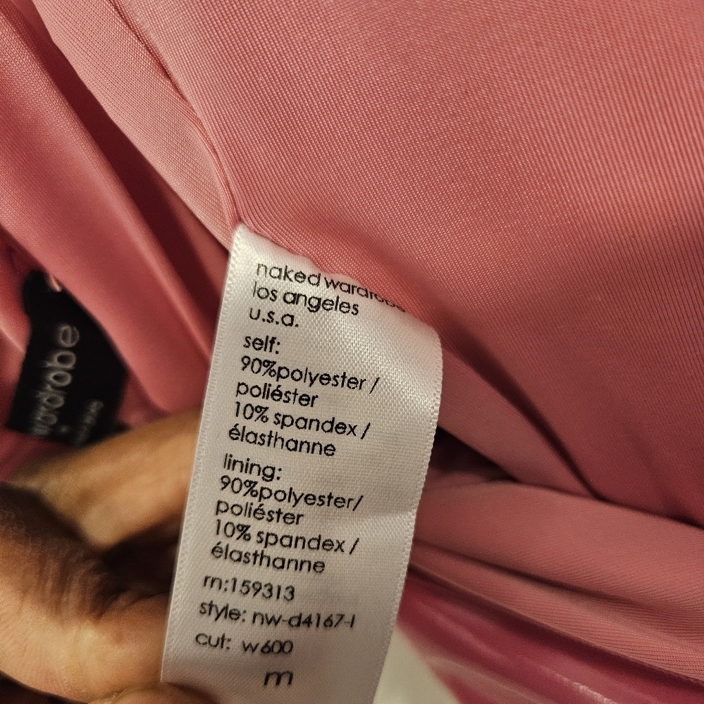 naked wardrobe Hot Pink Latex-Effect Mini Dress - Picture 8 of 12